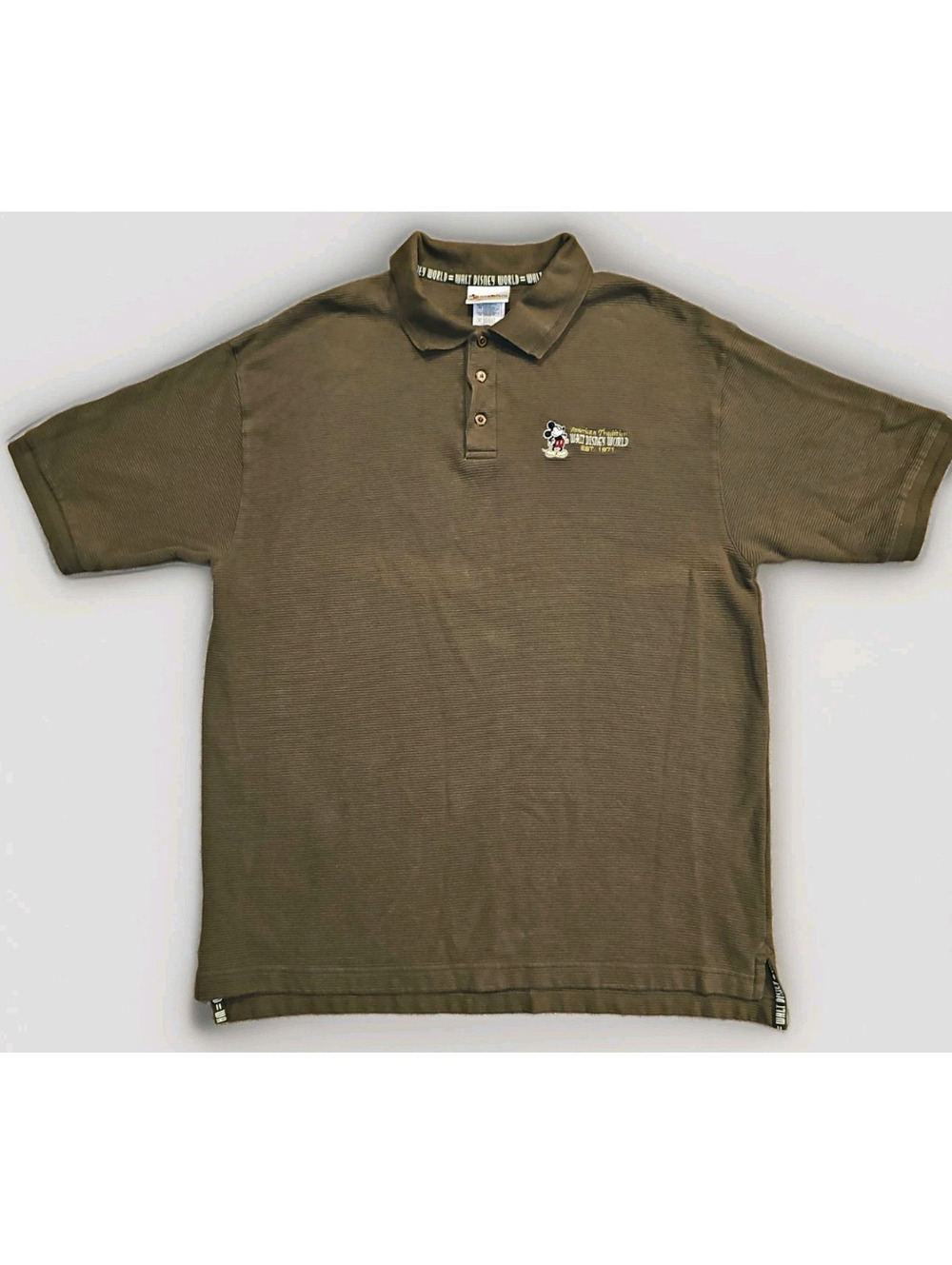 Vintage Walt Disney World Polo Shirt American Tradition Est 1971 Mickey size XL